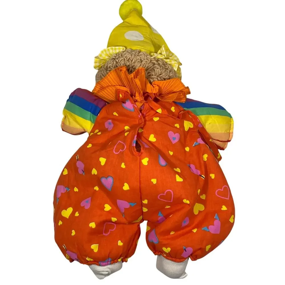 Vintage 1980s Coleco Cabbage Patch Circus Kids Clown Doll Mask Hat Multicolor